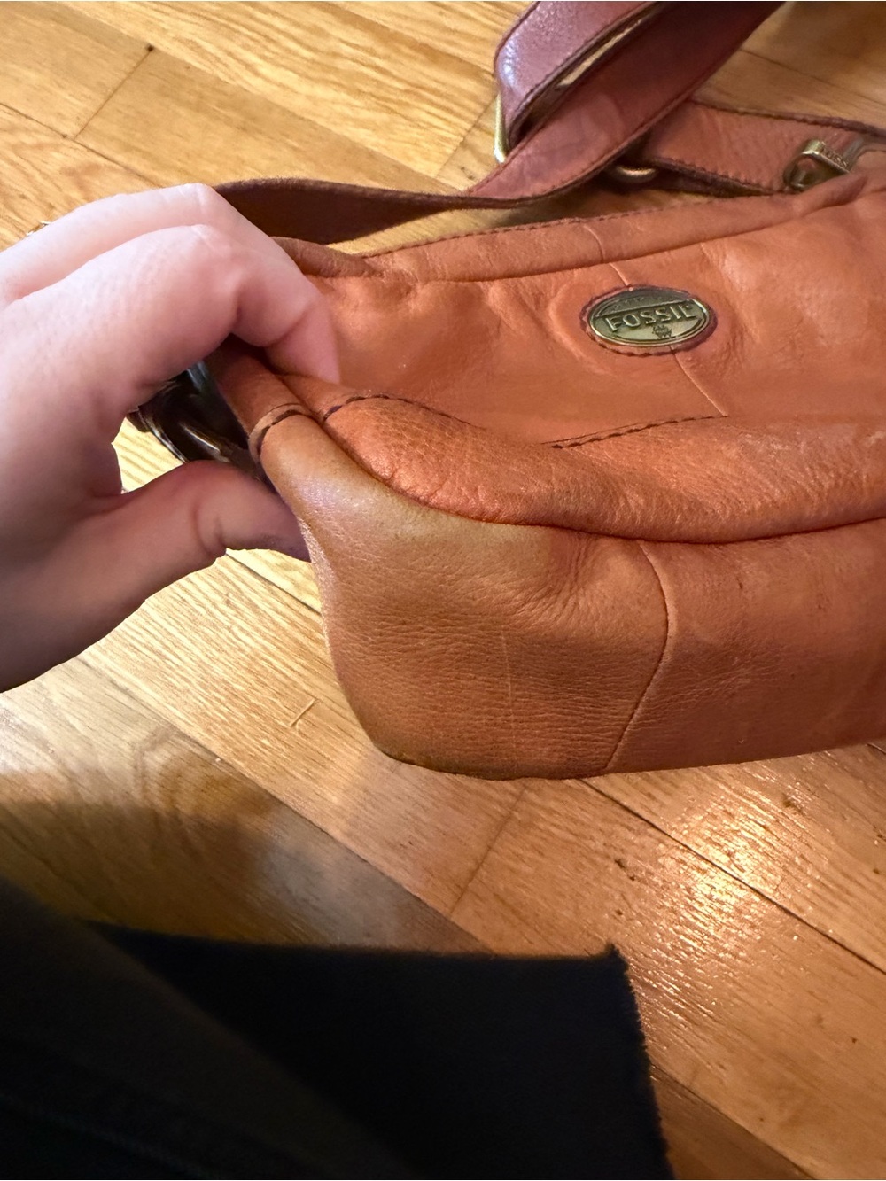 Vintage Fossil crossbody camera bag - Picture 3 of 5